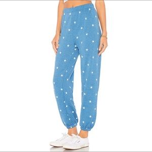 Wildfox Football Star Easy Sweatpants XL